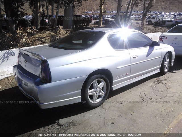 2G1WZ151949233001 - 2004 CHEVROLET MONTE CARLO SS SUPERCHARGED SILVER photo 4