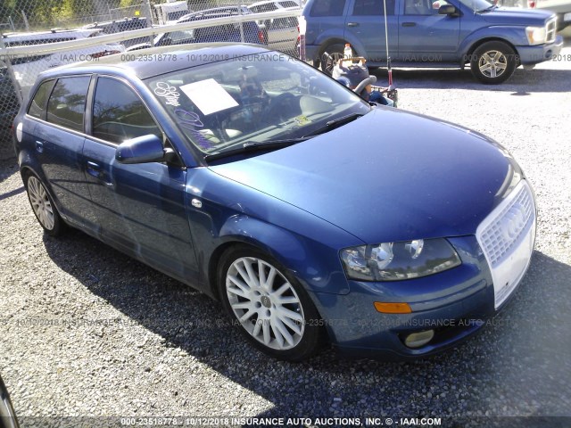 WAUNF78P67A077214 - 2007 AUDI A3 2.0 PREMIUM BLUE photo 1