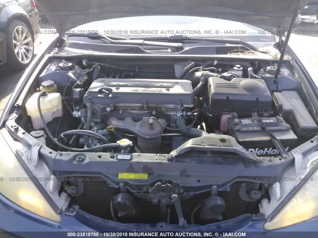 4T1BE32K44U373837 - 2004 TOYOTA CAMRY LE/XLE/SE BLUE photo 10