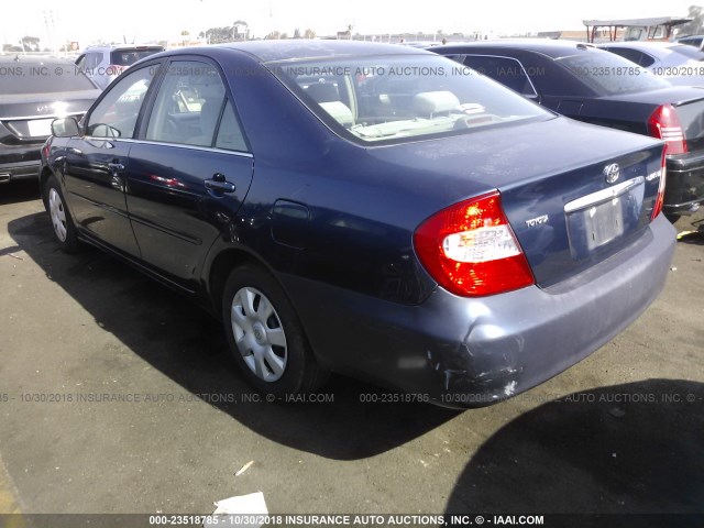 4T1BE32K44U373837 - 2004 TOYOTA CAMRY LE/XLE/SE BLUE photo 3