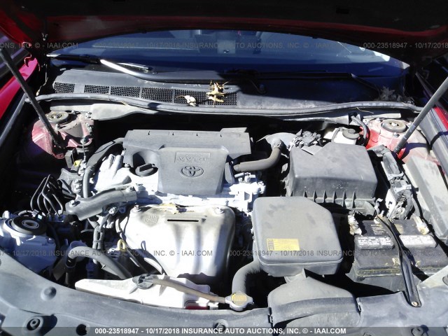 4T1BF1FK4EU771224 - 2014 TOYOTA CAMRY L/SE/LE/XLE Qırmızı foto 10