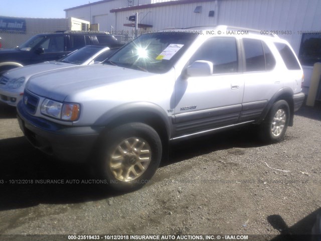 4S6DM58WXY4408704 - 2000 HONDA PASSPORT EX/LX 银色 照片 2