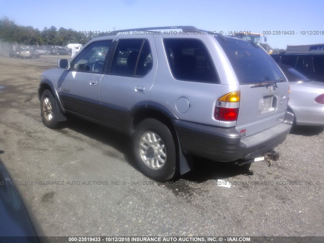 4S6DM58WXY4408704 - 2000 HONDA PASSPORT EX/LX 银色 照片 3