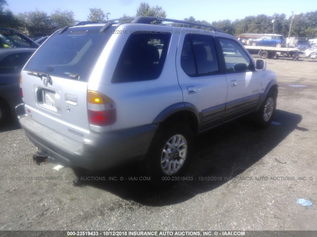 4S6DM58WXY4408704 - 2000 HONDA PASSPORT EX/LX 银色 照片 4