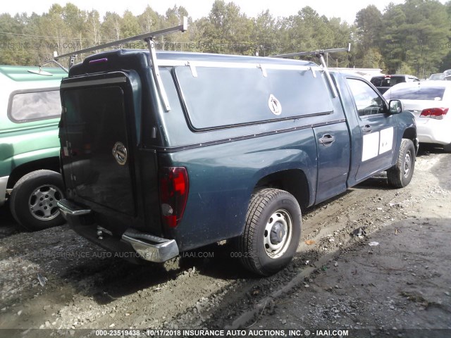 1GBDS14E688220039 - 2008 CHEVROLET COLORADO GREEN photo 4