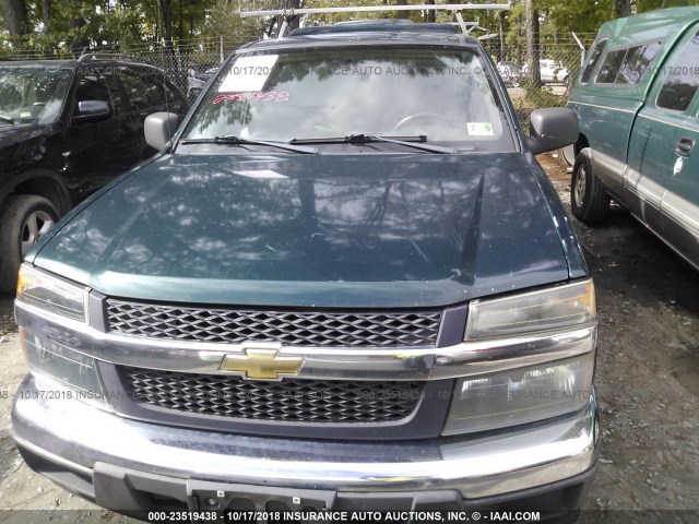 1GBDS14E688220039 - 2008 CHEVROLET COLORADO GREEN photo 6