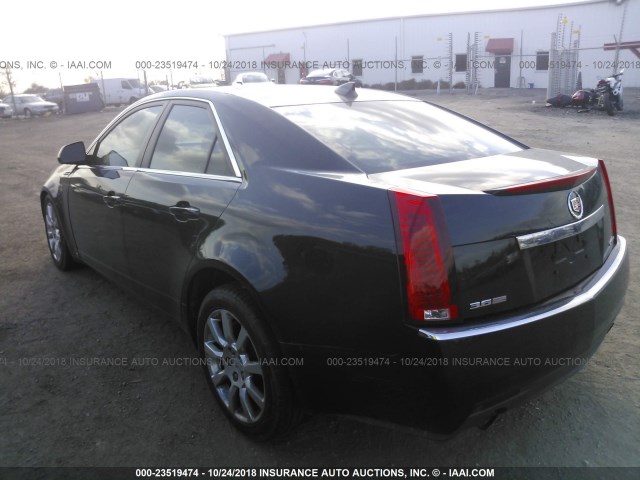 1G6DT57V990117342 - 2009 CADILLAC CTS HI FEATURE V6 BLACK photo 3