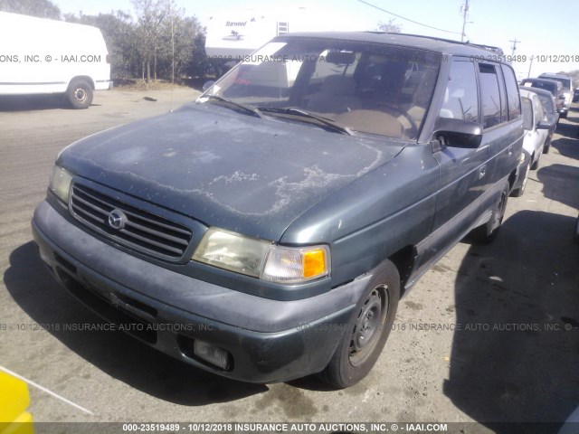 JM3LV5221W0837060 - 1998 MAZDA MPV WAGON GREEN photo 2