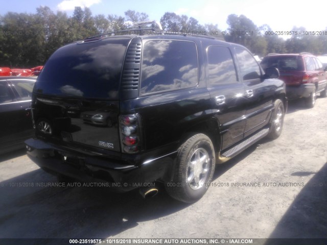 1GKEK63U34J104505 - 2004 GMC YUKON DENALI BLACK photo 4