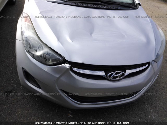 5NPDH4AE2DH224813 - 2013 HYUNDAI ELANTRA GLS/LIMITED SILVER photo 6