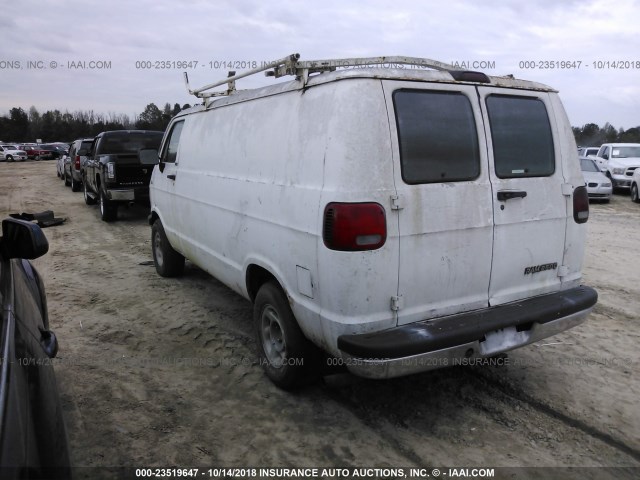 2B7HB21YXSK568836 - 1995 DODGE RAM VAN B2500 WHITE photo 3