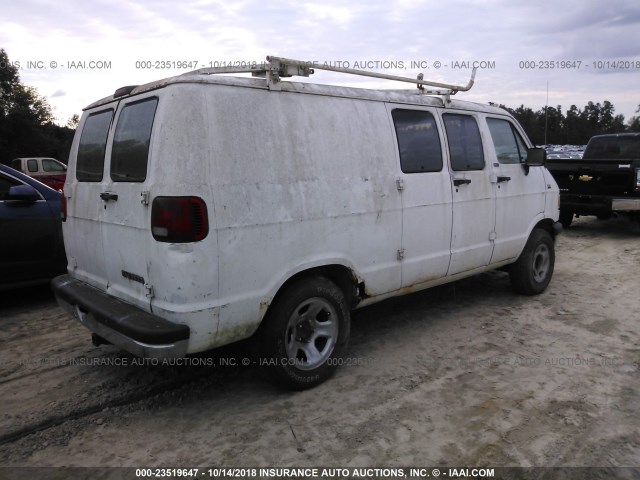 2B7HB21YXSK568836 - 1995 DODGE RAM VAN B2500 WHITE photo 4