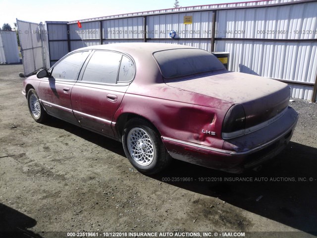 2C3HC56F9VH524483 - 1997 CHRYSLER LHS RED photo 3