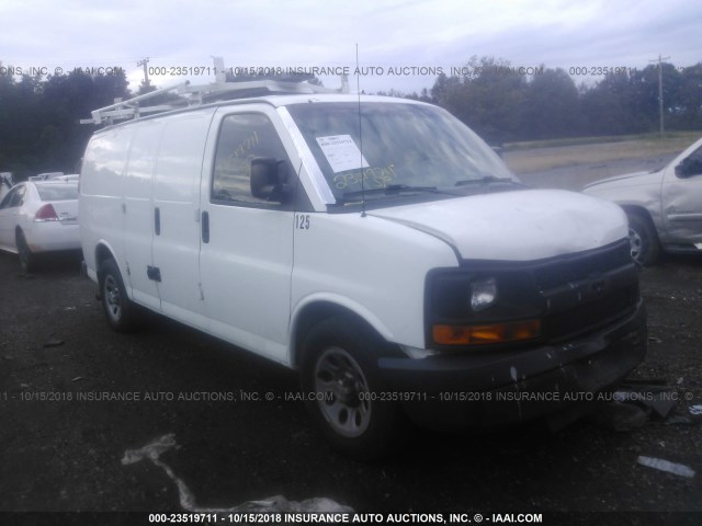 1GCSGAFX0C1109412 - 2012 CHEVROLET EXPRESS G1500  WHITE photo 1