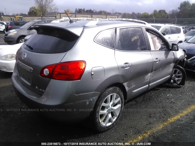 JN8AS5MV3BW660930 - 2011 NISSAN ROGUE S/SV/KROM GRAY photo 4