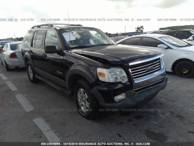 1FMEU73E26UA12139 - 2006 FORD EXPLORER XLT BLACK photo 6