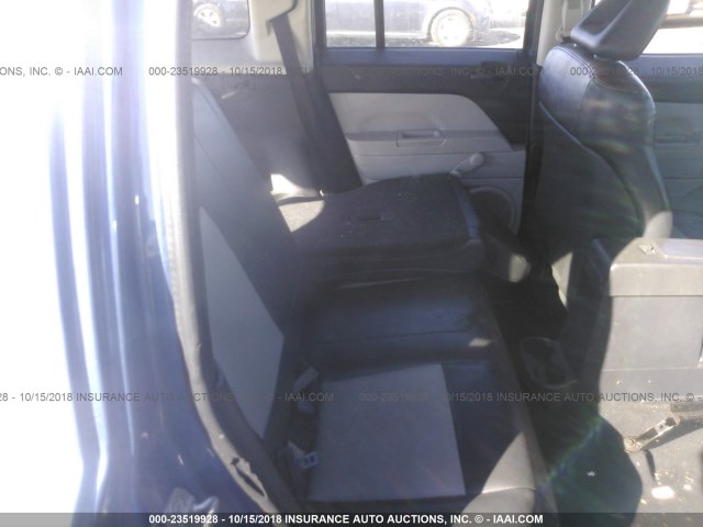 1J8FT28W97D363284 - 2007 JEEP PATRIOT SPORT BLUE photo 8