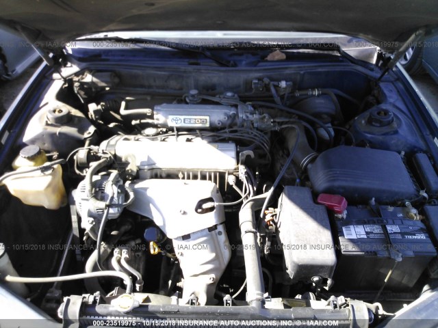 4T1BG12KXTU919554 - 1996 TOYOTA CAMRY DX/LE/XLE BLUE photo 10