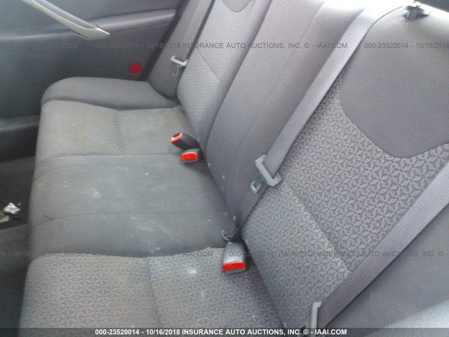 1G2ZF57B984304074 - 2008 PONTIAC G6 VALUE LEADER/BASE BLACK photo 8