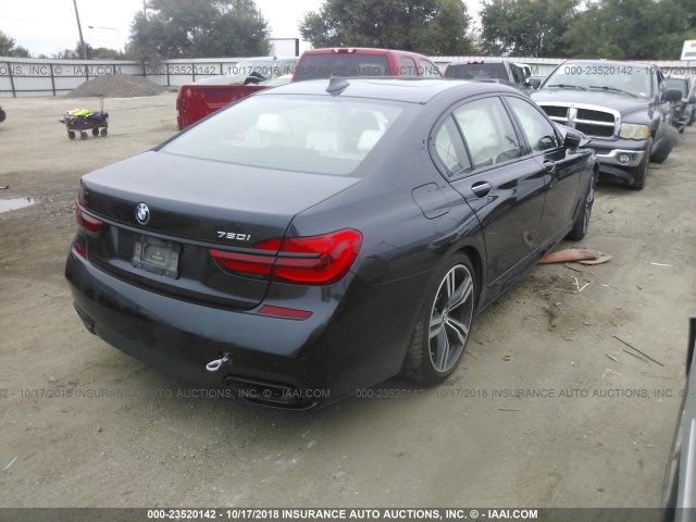 WBA7F0C51JGM23597 - 2018 BMW 750 I BLACK photo 4