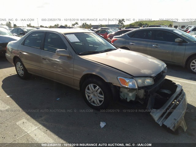 4T1BG22K81U786103 - 2001 TOYOTA CAMRY CE/LE/XLE BEIGE photo 1