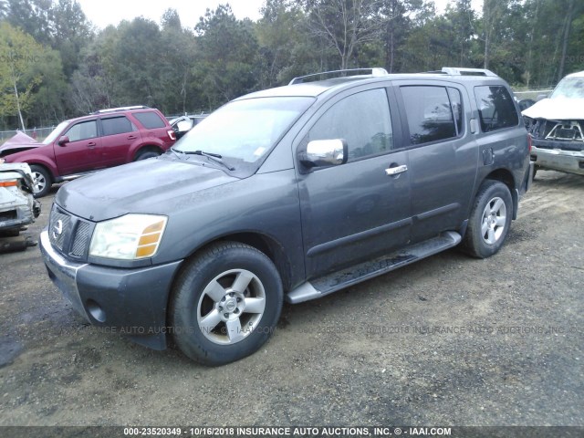 5N1AA08AX4N710560 - 2004 NISSAN ARMADA SE/LE GRAY photo 2