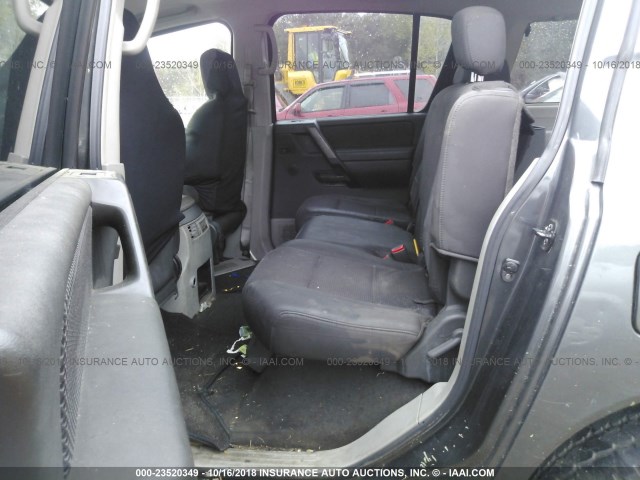 5N1AA08AX4N710560 - 2004 NISSAN ARMADA SE/LE GRAY photo 8