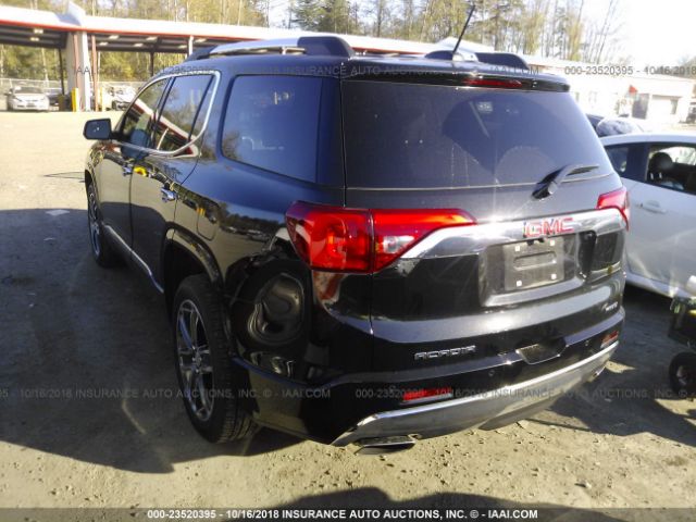 1GKKNXLS0HZ272396 - 2017 GMC ACADIA DENALI BLACK photo 3