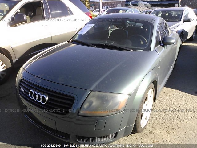 TRUWT28N511041402 - 2001 AUDI TT QUATTRO GREEN photo 2