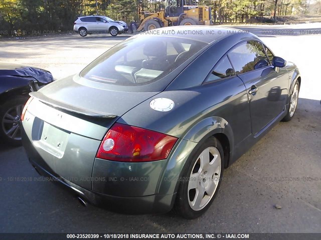 TRUWT28N511041402 - 2001 AUDI TT QUATTRO GREEN photo 4