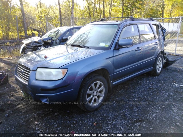 JF1SG65607H722252 - 2007 SUBARU FORESTER 2.5X PREMIUM BLUE photo 2