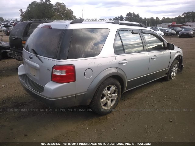 1FMZK02145GA10788 - 2005 FORD FREESTYLE SEL SILVER photo 4