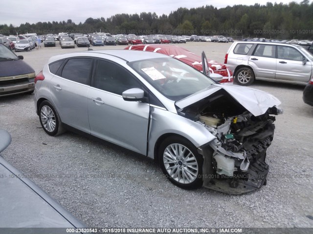 1FADP3N28GL298885 - 2016 FORD FOCUS TITANIUM SILVER photo 1