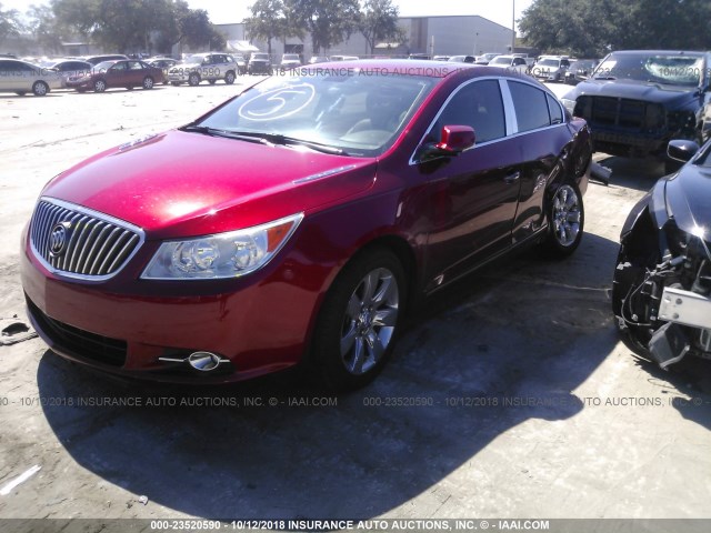 1G4GH5E36DF230423 - 2013 BUICK LACROSSE PREMIUM RED photo 2