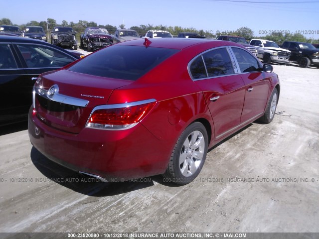 1G4GH5E36DF230423 - 2013 BUICK LACROSSE PREMIUM RED photo 4