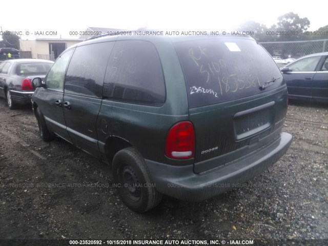 2B4GP4531VR316165 - 1997 DODGE CARAVAN SE GREEN photo 3