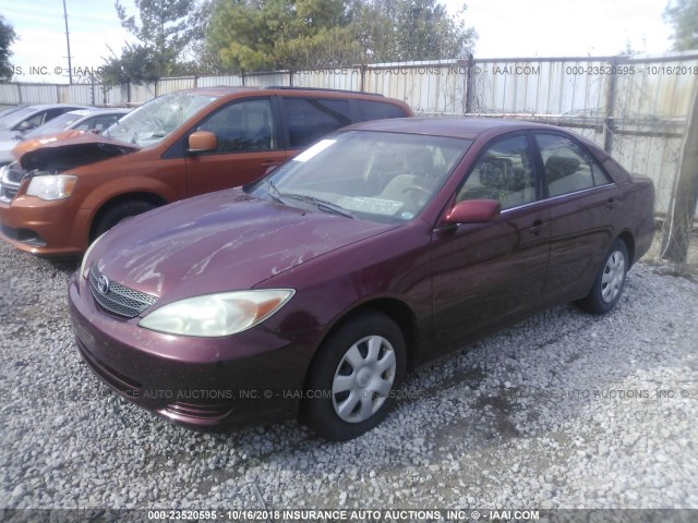 4T1BE32K83U247396 - 2003 TOYOTA CAMRY LE/XLE/SE MAROON photo 2