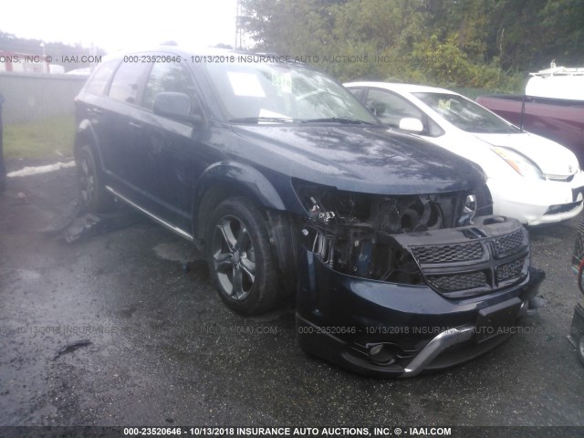 3C4PDDGG0FT593545 - 2015 DODGE JOURNEY CROSSROAD Navy photo 1