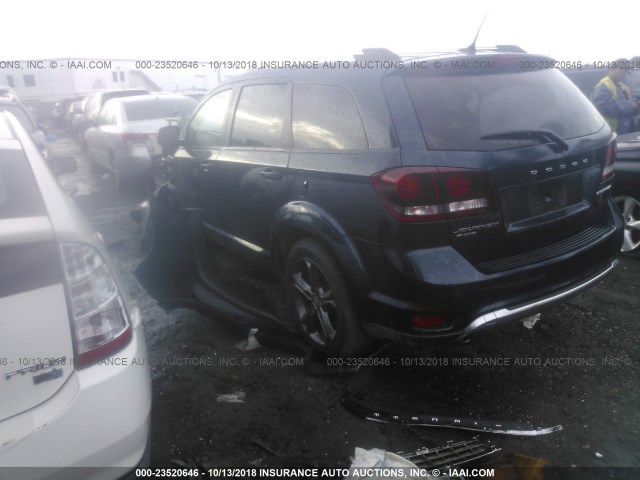 3C4PDDGG0FT593545 - 2015 DODGE JOURNEY CROSSROAD Navy photo 3