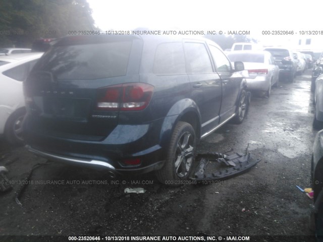 3C4PDDGG0FT593545 - 2015 DODGE JOURNEY CROSSROAD Navy photo 4