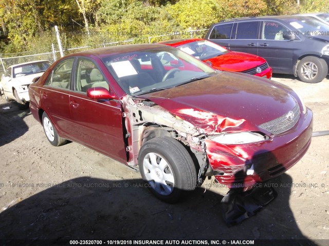 4T1BE32K24U274188 - 2004 TOYOTA CAMRY LE/XLE/SE RED photo 1