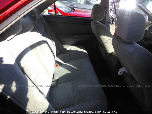 4T1BE32K24U274188 - 2004 TOYOTA CAMRY LE/XLE/SE RED photo 8