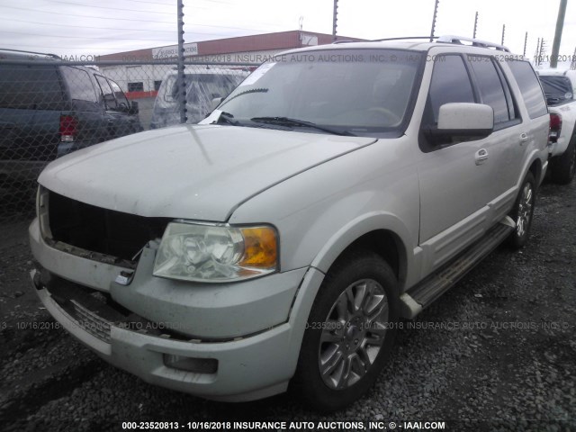 1FMFU19586LA70531 - 2006 FORD EXPEDITION LIMITED WHITE photo 2