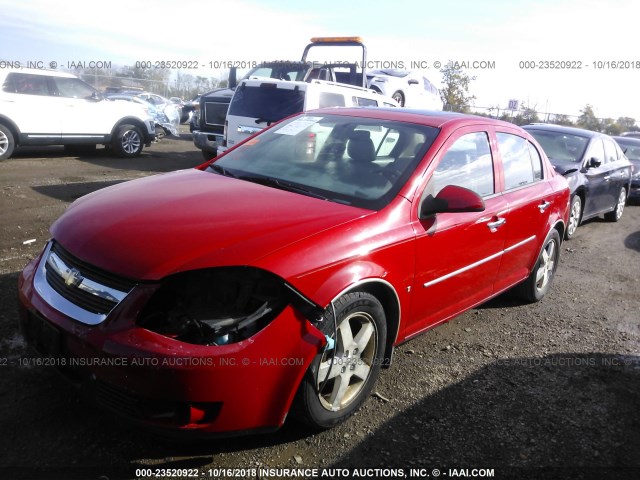 1G1AZ55F167874810 - 2006 CHEVROLET COBALT LTZ RED photo 2