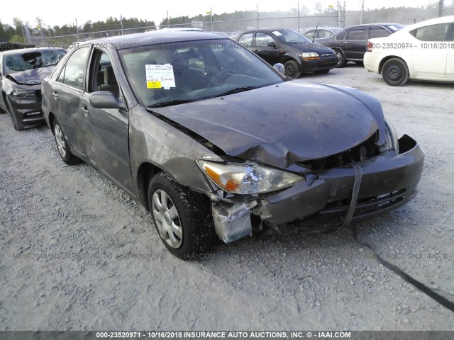 4T1BE32KX2U555961 - 2002 TOYOTA CAMRY LE/XLE/SE BEIGE photo 1