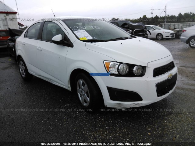1G1JA5SHXD4214700 - 2013 CHEVROLET SONIC LS WHITE photo 1