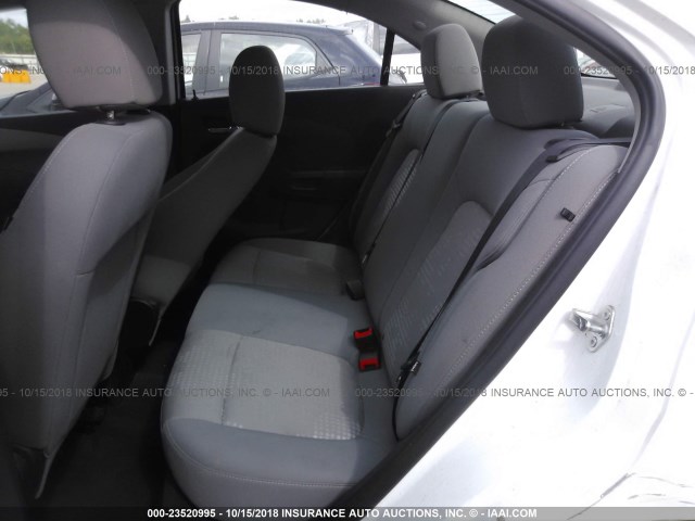 1G1JA5SHXD4214700 - 2013 CHEVROLET SONIC LS WHITE photo 8