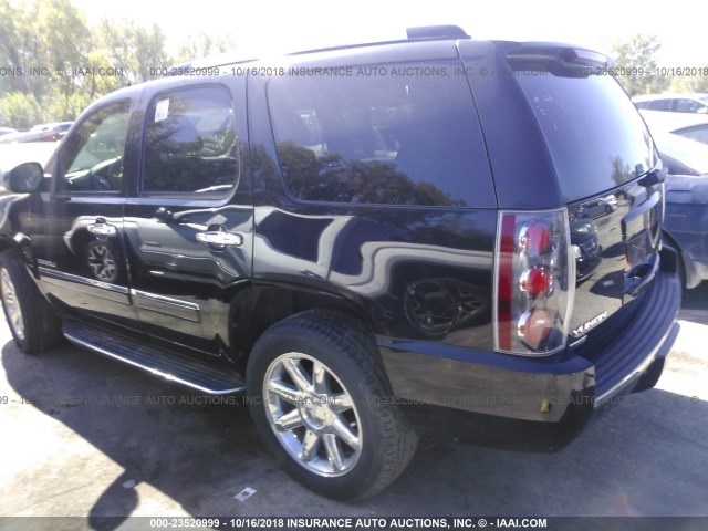 1GKUKEEF3AR172868 - 2010 GMC YUKON DENALI BLACK photo 3