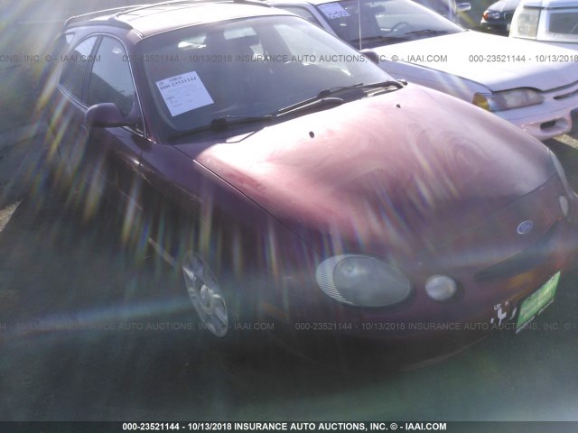 1FALP57U6VA126045 - 1997 FORD TAURUS GL RED photo 1