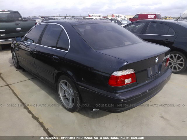 WBADT63411CF01635 - 2001 BMW 530 I AUTOMATIC BLUE photo 3